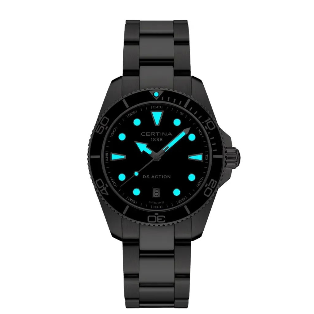 New DS Action Sort 40 mm Dykkerklokker | Til Han