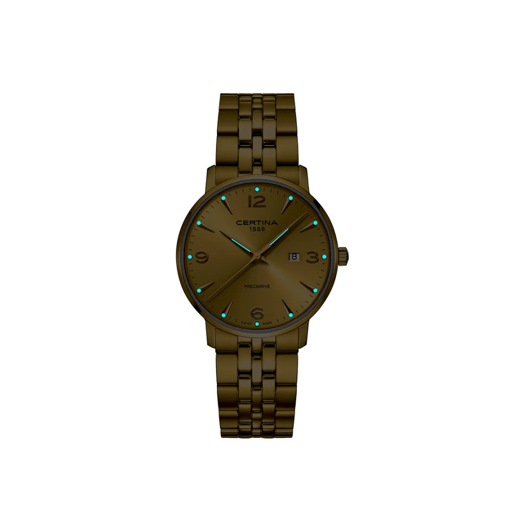 Hot DS Caimano Quartz gullfarget 39 mm Dressklokker | Til Han
