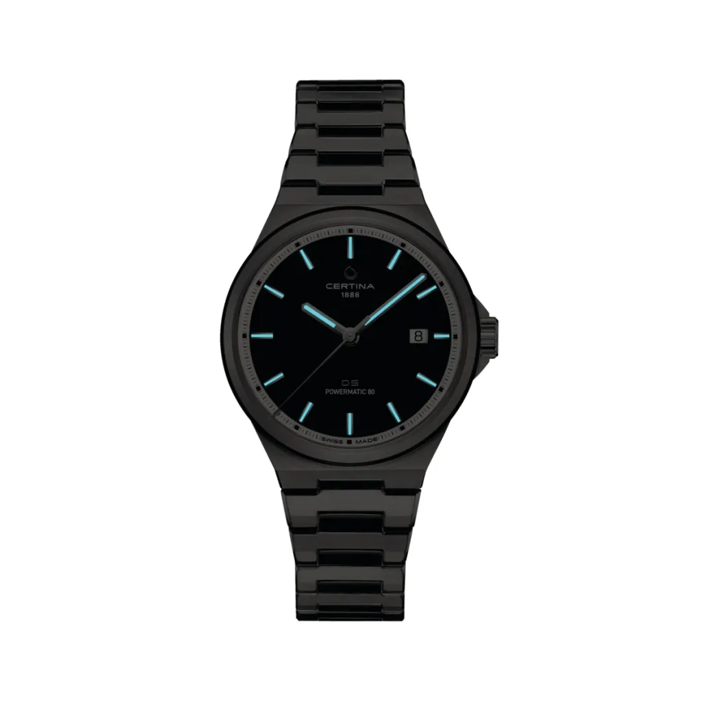 Hot DS-7 Powermatic 80 39 mm antrasitt skive Til Han
