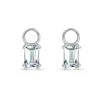 Discount Charms i hvitt gull med Sky Blue topas Ørepynt