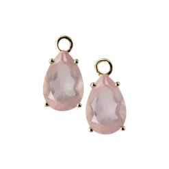 Online Charms med rosenkvarts Ørepynt