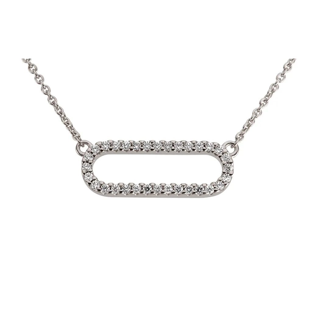 Clearance Collier med diamantanheng 0,16 ct Halssmykker