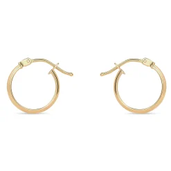 Sale Creoler i gult gull 10 mm Ørepynt