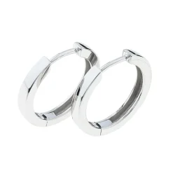 Discount Creoler i hvitt gull 2,7 mm Ørepynt
