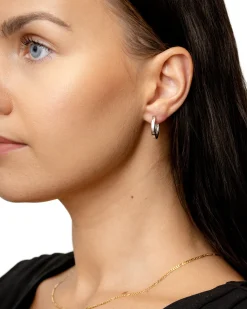 Discount Creoler i hvitt gull 2,7 mm Ørepynt