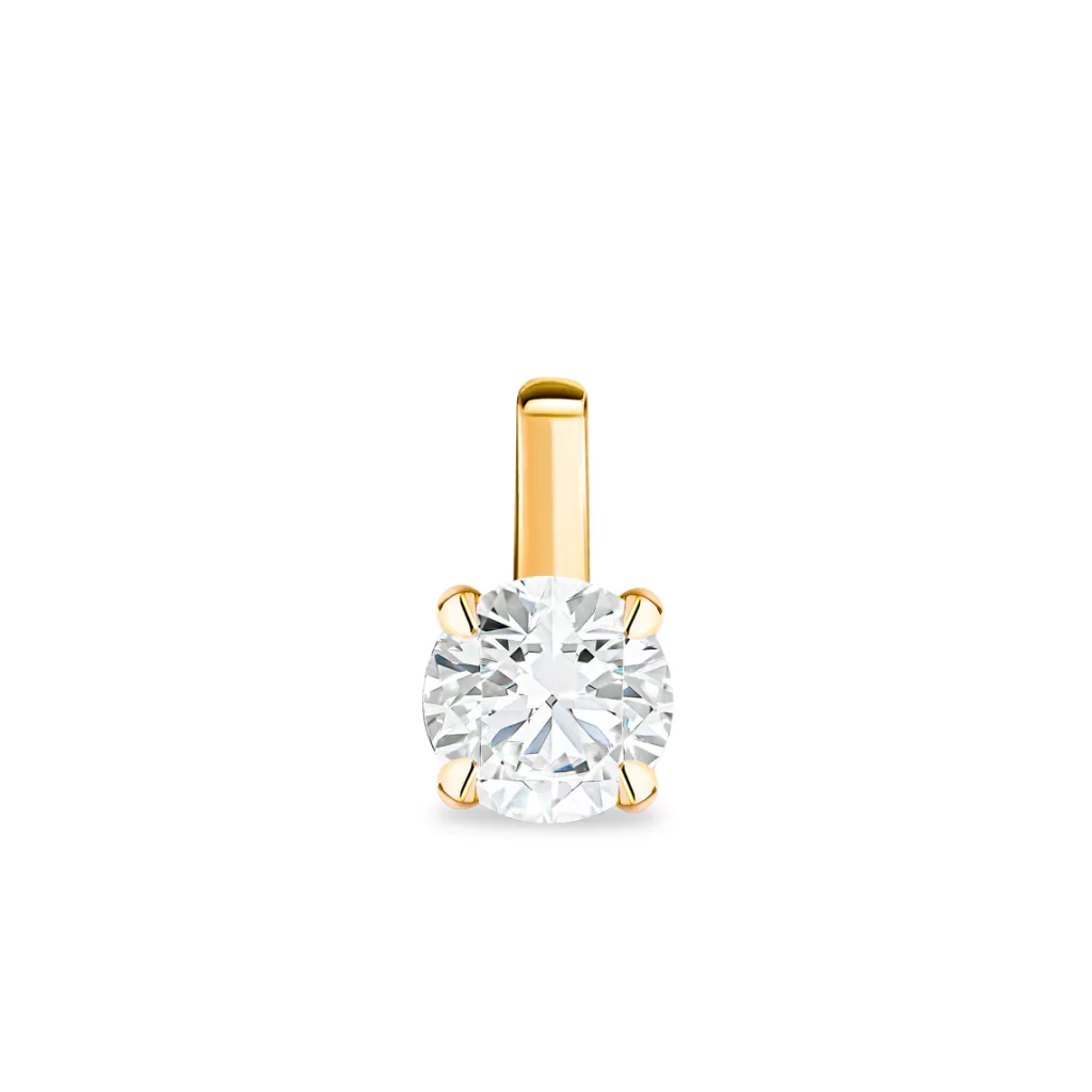 Sale Diamantanheng 0,25 ct gult gull Elegance Forever Halssmykker