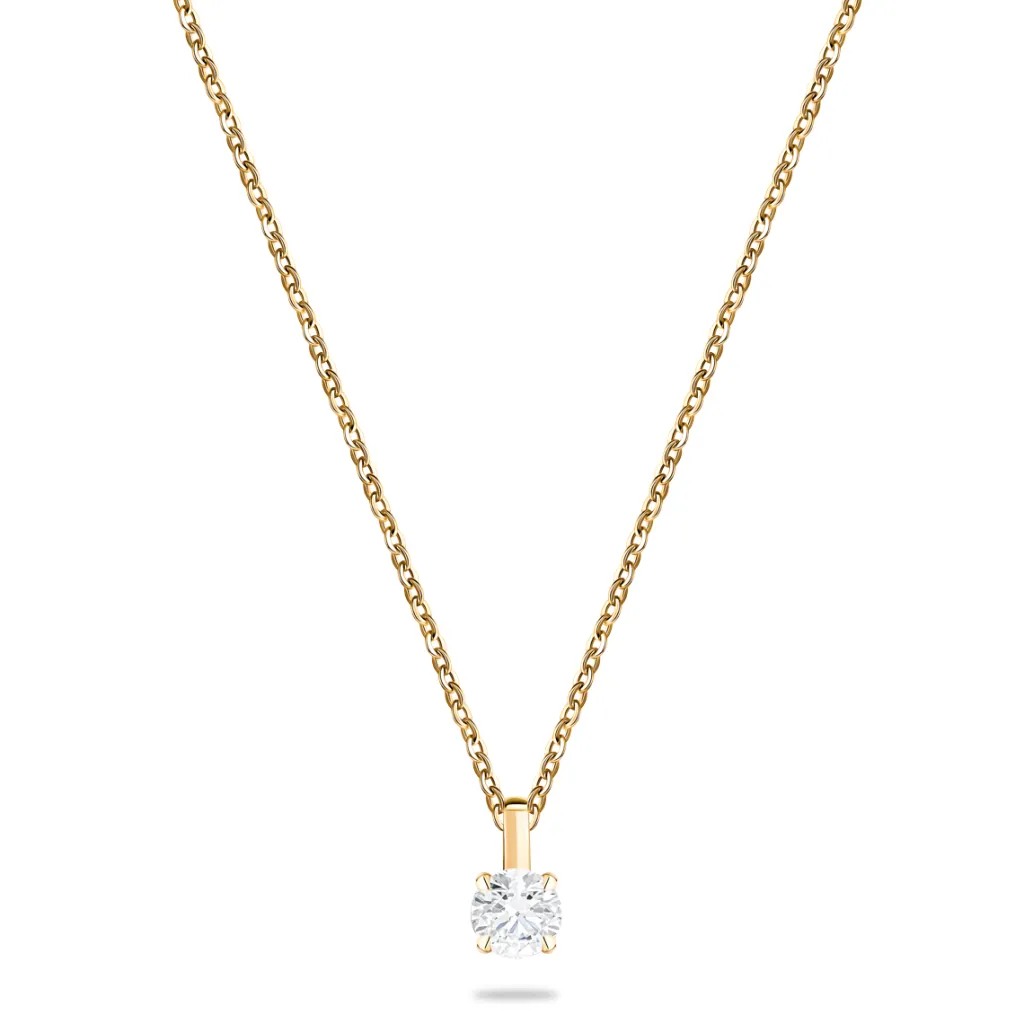 Sale Diamantanheng 0,25 ct gult gull Elegance Forever Halssmykker