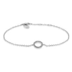 Hot Diamantarmbånd hvitt gull med diamanter 0,10 ct Armbånd