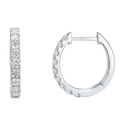 Fashion Diamantøreringer 0,75 ct hvitt gull Ørepynt