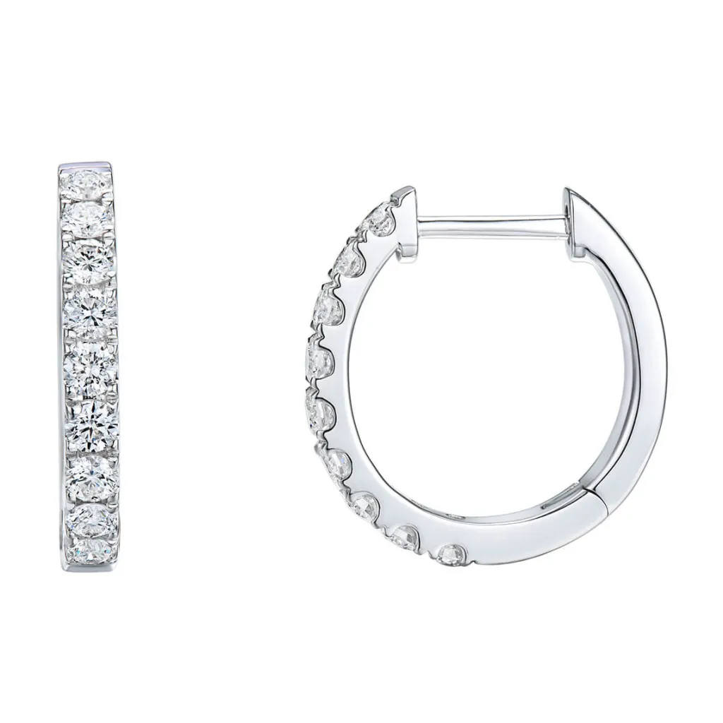 Fashion Diamantøreringer 0,75 ct hvitt gull Ørepynt