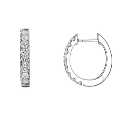 Fashion Diamantøreringer 0,50 ct i hvitt gull Ørepynt