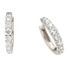 Fashion Diamantøreringer i hvitt gull med diamant 1,00 ct Ørepynt