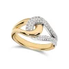 New Diamantring 0,30 ct hvitt og gult gull Ringer