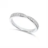 Discount Diamantring 0,26 ct i hvitt gull band ring Ringer