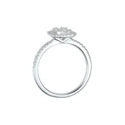 Fashion Diamantring 0,50 ct med baguettslip, brillianter og princess cut Ringer