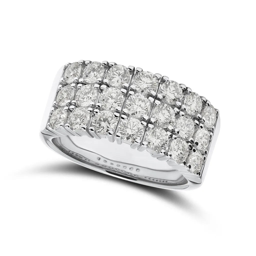 Clearance Diamantring 2,0 ct trippel alliansering Ringer