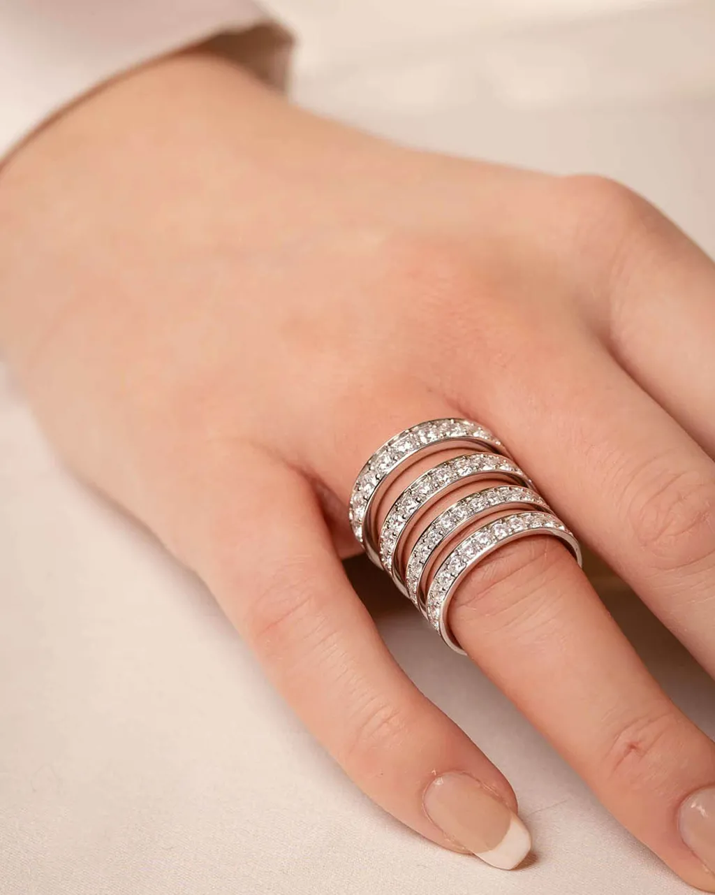 Discount Diamantring - Eternity Positano 1,00 ct Ringer