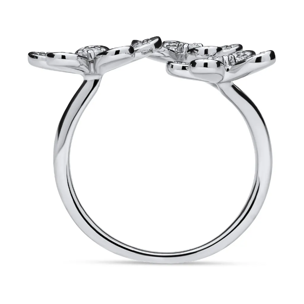 Best Diamantring blomster 0,43 ct Ringer