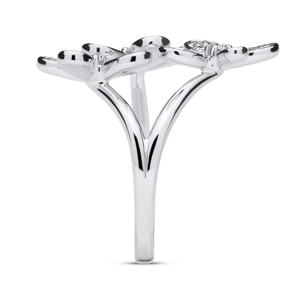 Best Diamantring blomster 0,43 ct Ringer