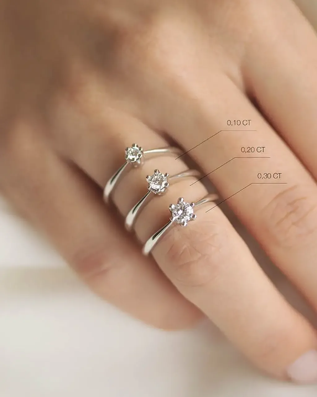 Outlet Diamantring Elegance 0,30 ct Ringer