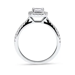 Best Diamantring emerald cut 1,00 carat Ringer