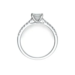 Hot Diamantring emerald cut 1,20 carat Ringer