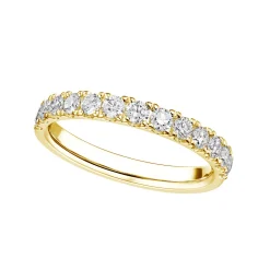 Hot Diamantring gult gull - Eternity Venice 0,75 ct Ringer
