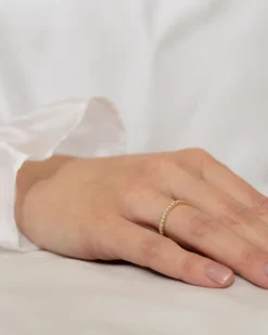 Best Diamantring gult gull - Full Eternity Venice 0,75 ct Ringer
