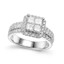 New Diamantring hvitt gull 1,40 ct W/SI Ringer