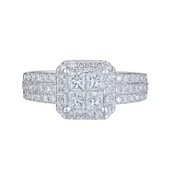 New Diamantring hvitt gull 1,40 ct W/SI Ringer