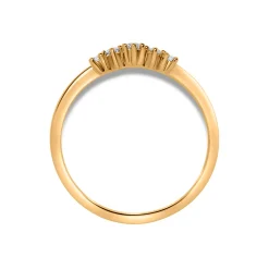 Discount Diamantring i gult gull 0,08 ct Ringer