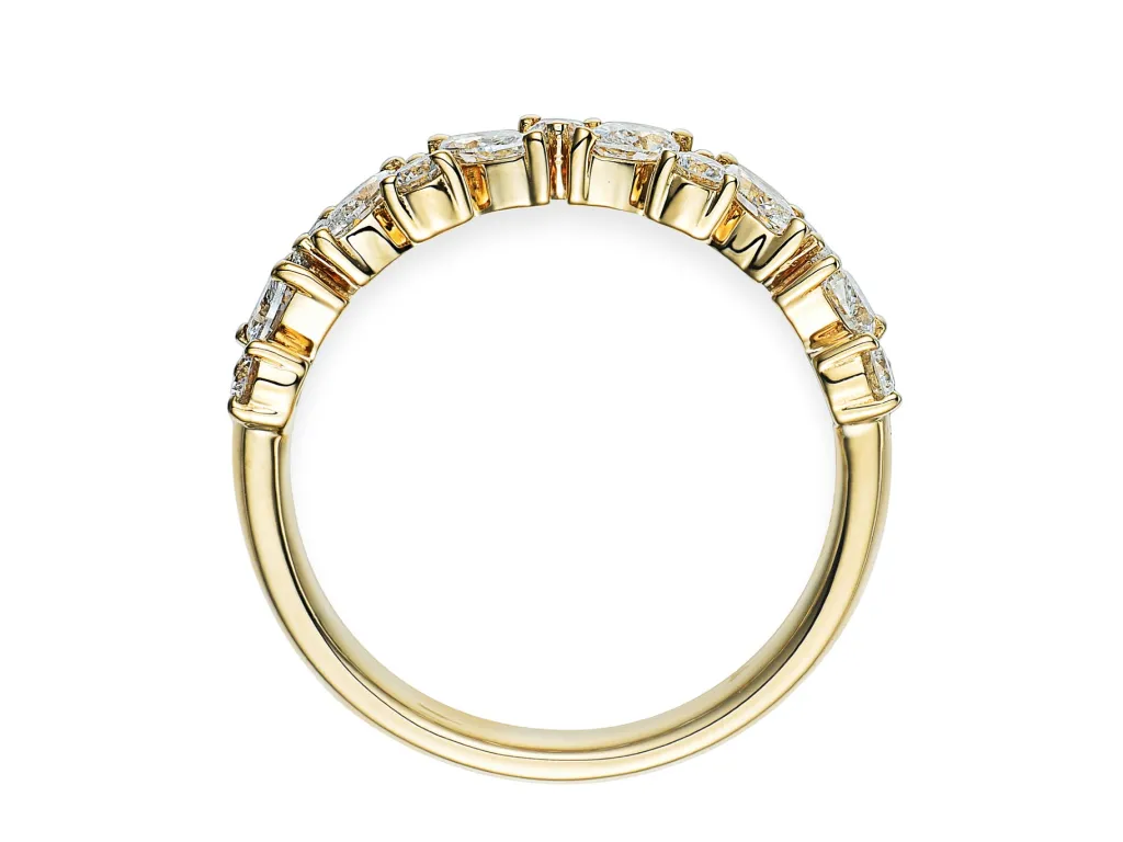 Online Diamantring i gult gull 0,67 ct Ringer