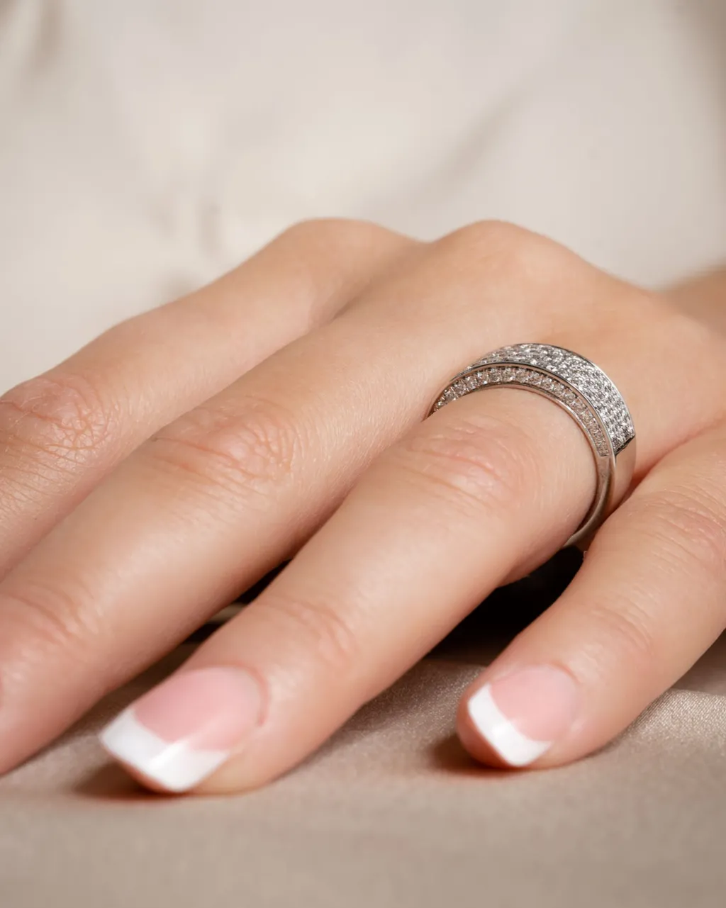 Discount Diamantring i hvitt gull 1,50 ct Ringer