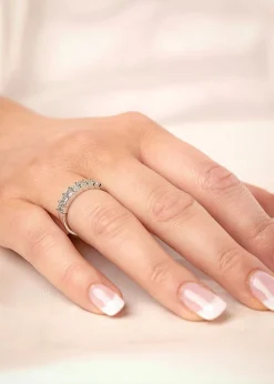 Online Diamantring i hvitt gull smaragd-slip 1,07 ct Ringer