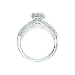 Fashion Diamantring i hvitt gull Princess cut 0,55 ct Ringer