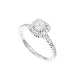 Hot Diamantring med cushion cut 0,98 ct Ringer
