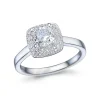 Fashion Diamantring med cushion cut og brillianter Ringer