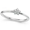 Hot Diamantring stjerneformet 0,06 ct Ringer