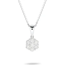 Clearance Diamantsmykke rosett 0,51ct Halssmykker