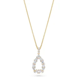 Outlet Dråpeanheng i gult gull med diamanter 1,19 ct Halssmykker