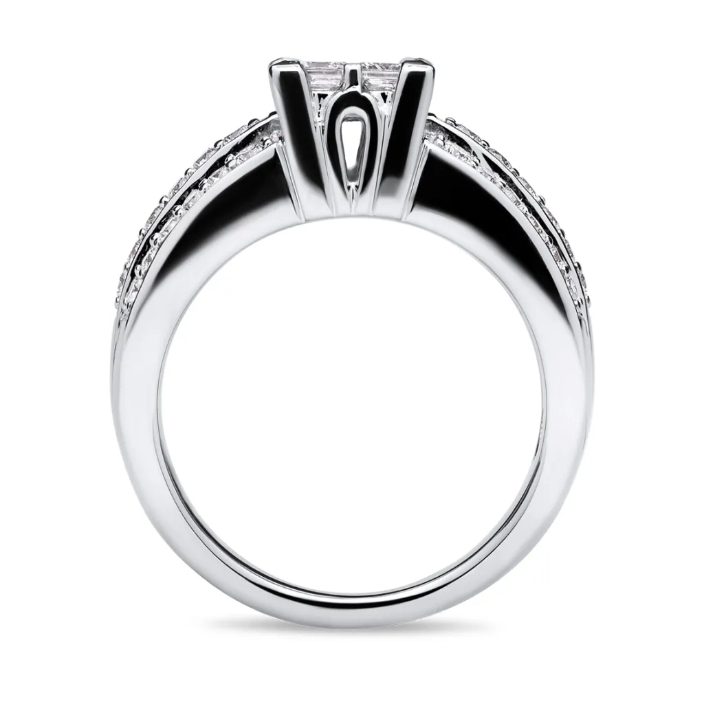 Clearance Eksklusiv diamantring 1,00 ct Ringer