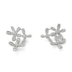 Fashion Eksklusive diamantørepynt blomster 0,59 ct Ørepynt