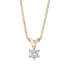 New Elegance diamantanheng 0,20 ct gult gull Halssmykker