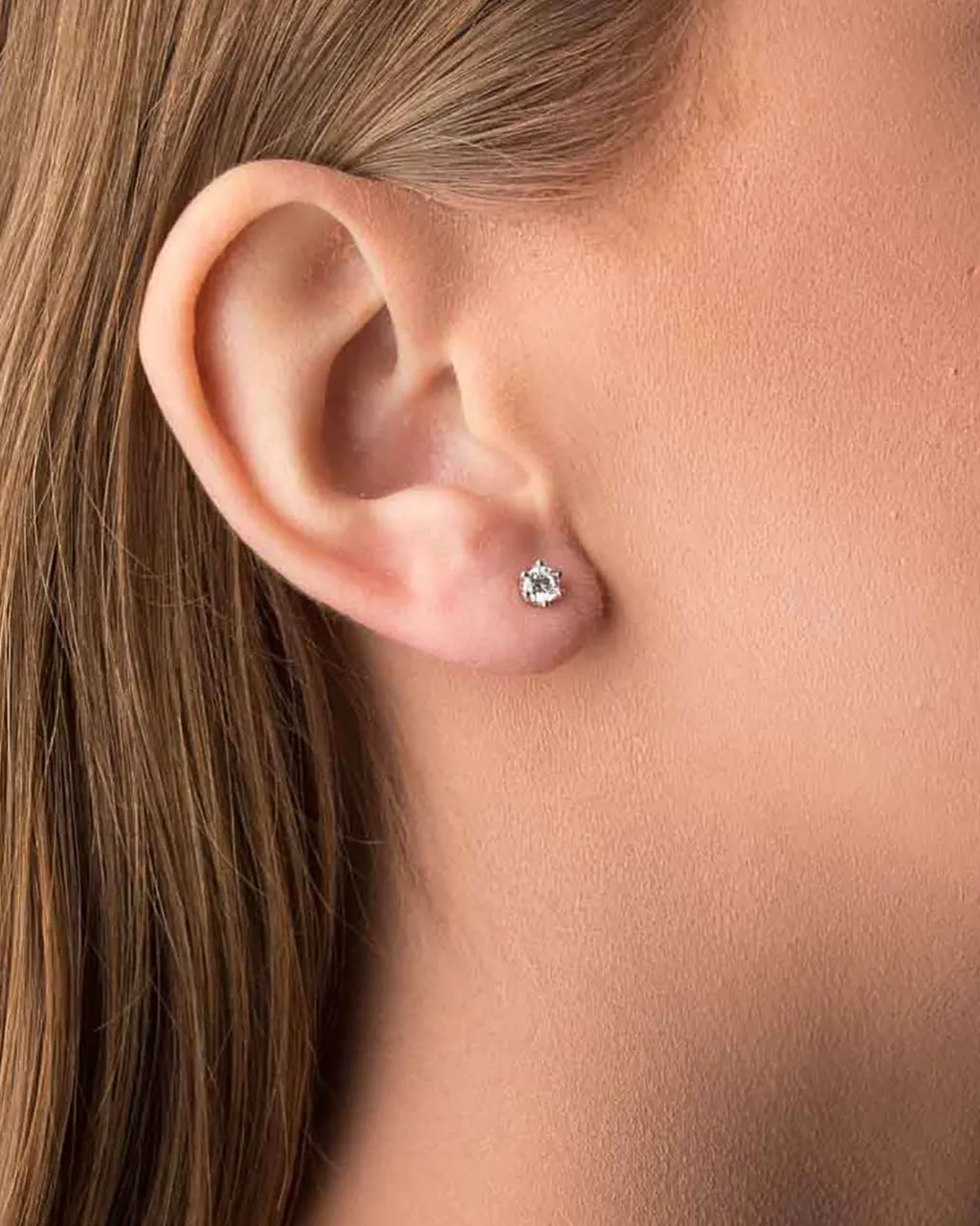 New Elegance diamantørepynt 0,50 ct gult gull Ørepynt