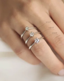 New Elegance diamantring 0,15 ct Ringer