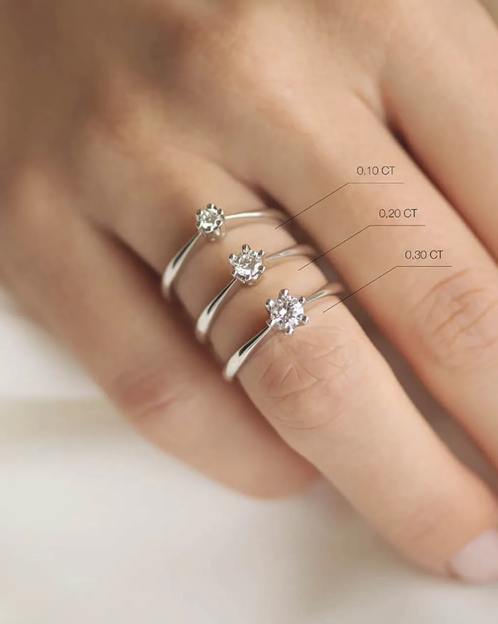 New Elegance diamantring 0,15 ct Ringer