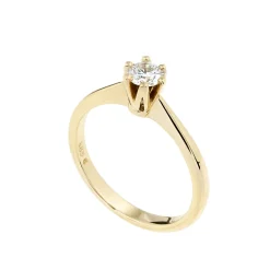 Clearance Elegance diamantring 0,50 ct gult gull Ringer