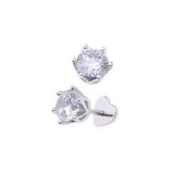 Clearance Elegance enstens hvitt gulls ørepynt 1,02 ct Ørepynt