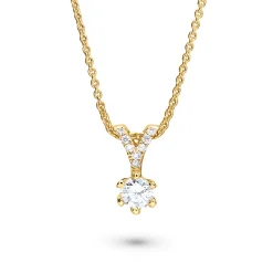 Best Elegance Exclusive anheng gult gull 0,24 ct Halssmykker