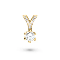 Best Elegance Exclusive anheng gult gull 0,24 ct Halssmykker